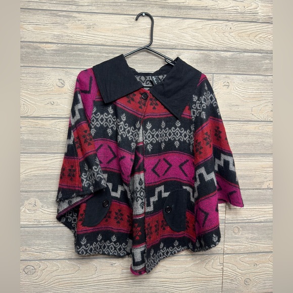 Sacred Threads Womens acrylic/wool Aztec Southwestern/Boho fall/winter trendy - Picture 2 of 11